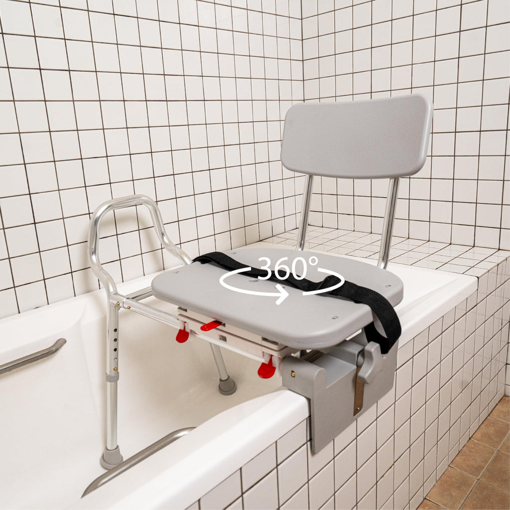 Sliding Tub Transfer Bench with Swivel Seat P91075