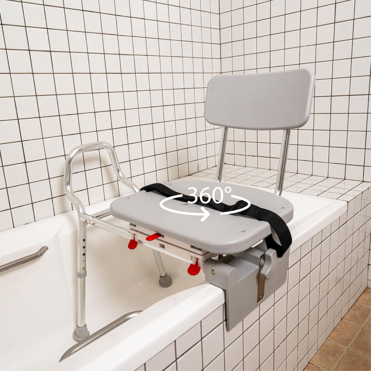 Sliding Tub Transfer Bench with Swivel Seat P91075