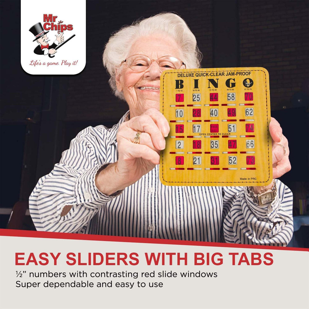 Bingo Cards with Sliding Windows 100 Pack I72172