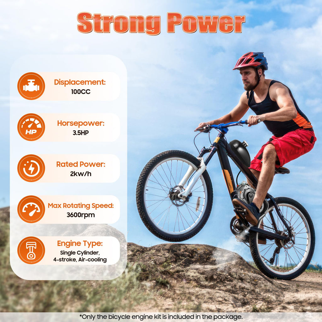4-Stroke Bike Motor Kit with Chain Drive B93379
