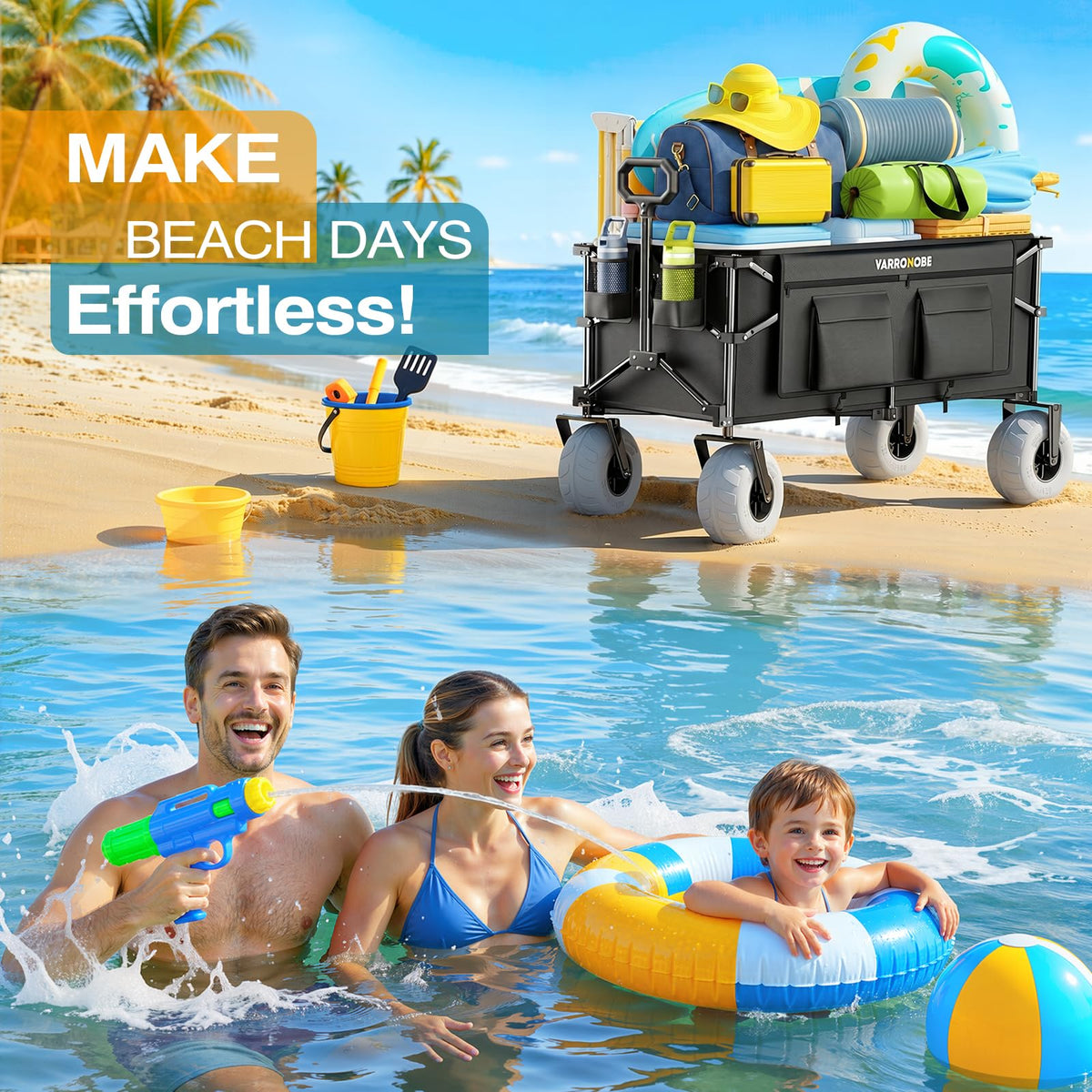 240L Beach Wagon with Balloon Wheels W6249