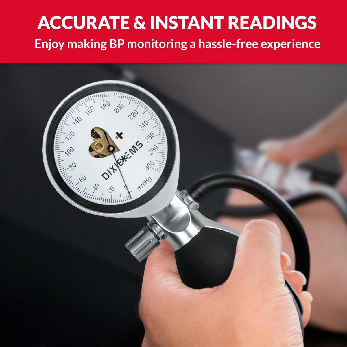 Black Aneroid Sphygmomanometer Blood Pressure Cuff G9666