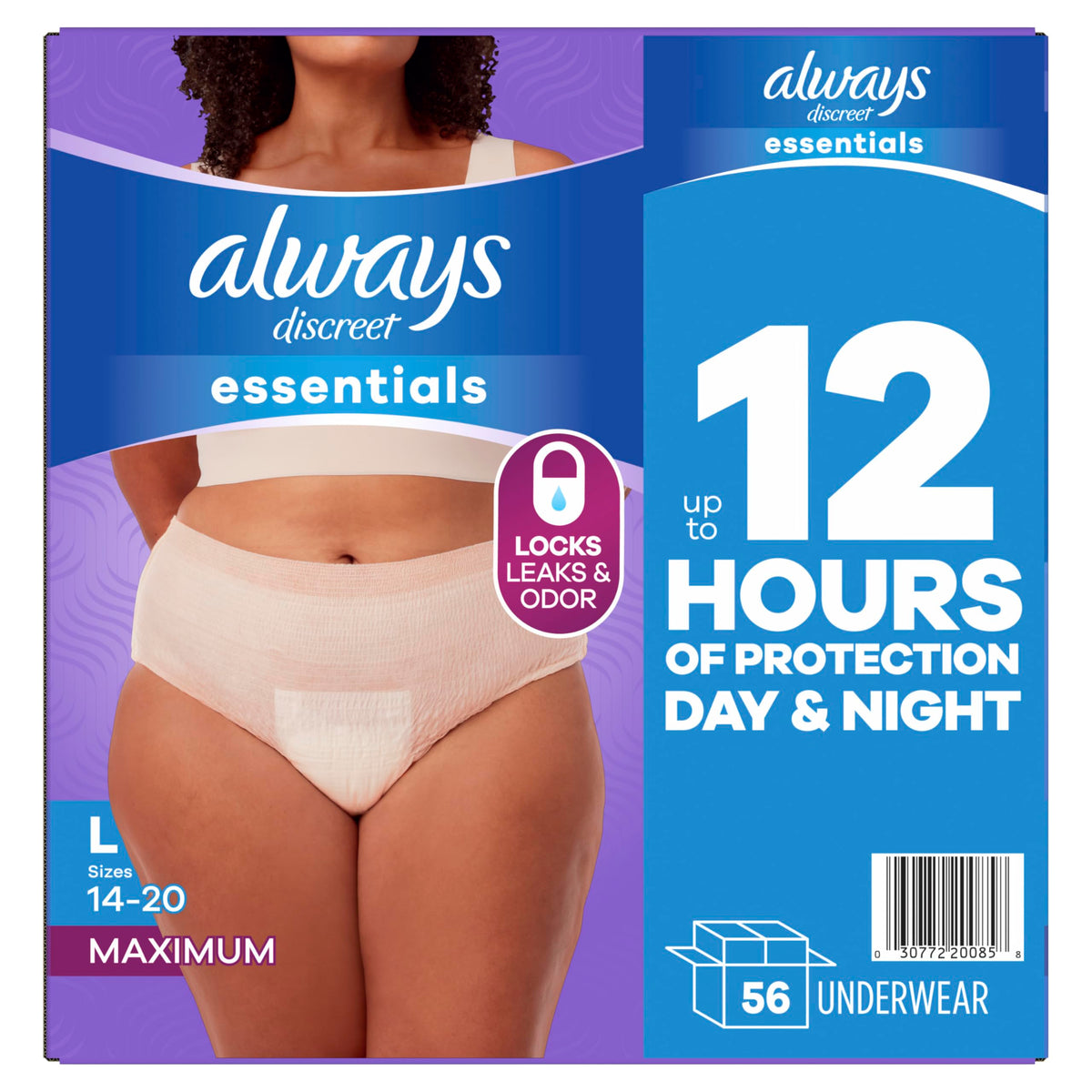 Adult Diapers for Women Size L 56 Count N9825