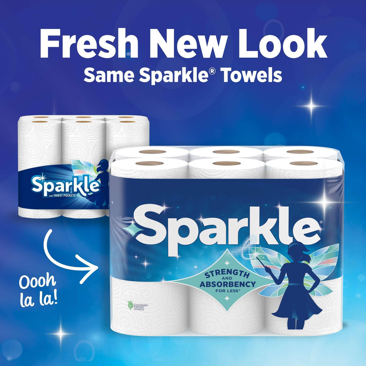 2-Ply Paper Towels, 6 Double Rolls J4877