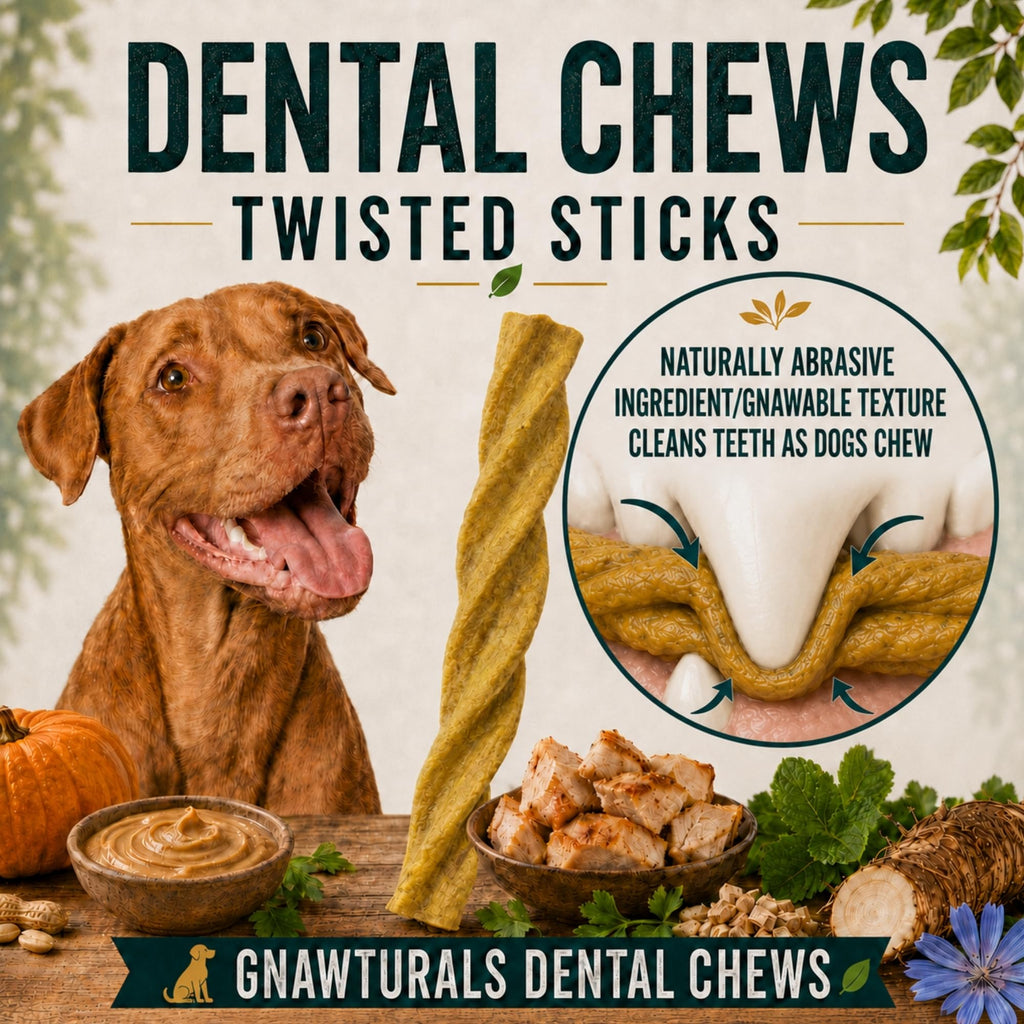 Twisted Sticks Dental Chews for Dogs (5 Sticks, Pumpkin) T2592