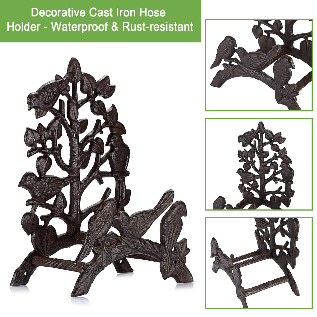 Cast Iron Wall Mount Garden Hose Holder W8349