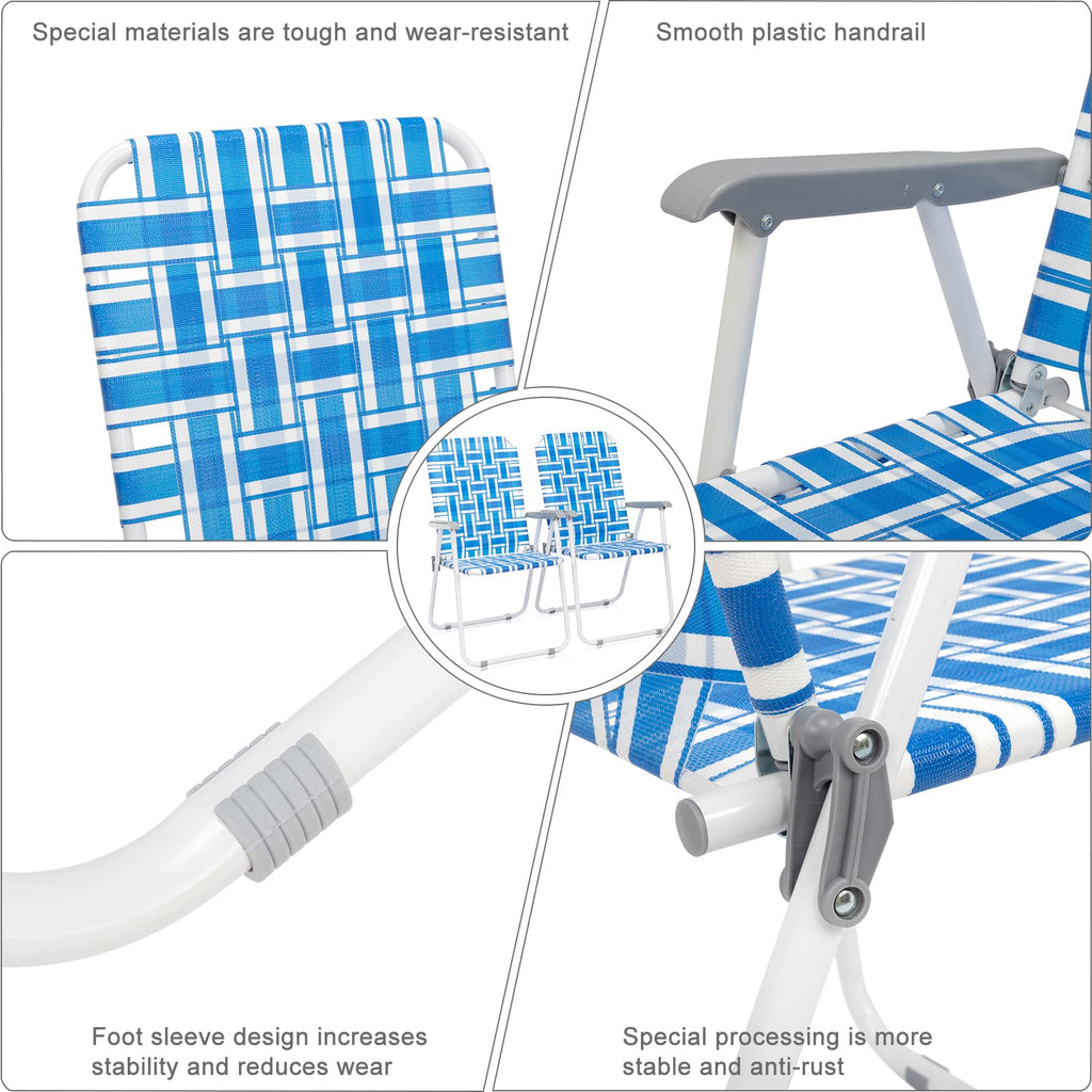 Folding Webbed Lawn Beach Chair T224