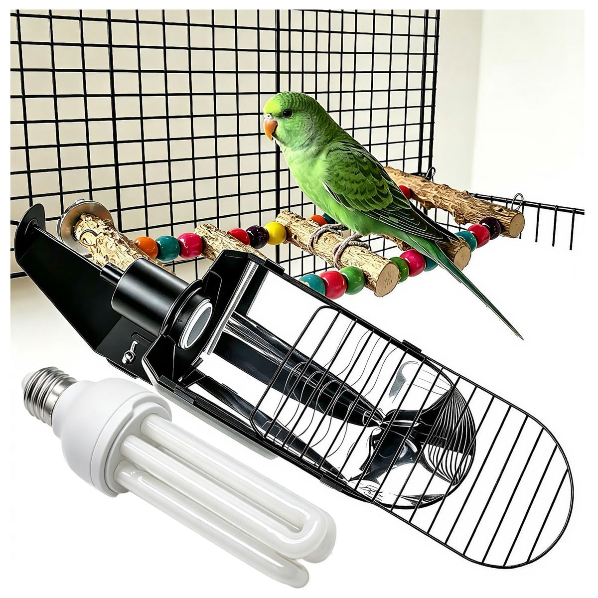 Bird Cage Light Fixture Combo Kit with Bulb N175335