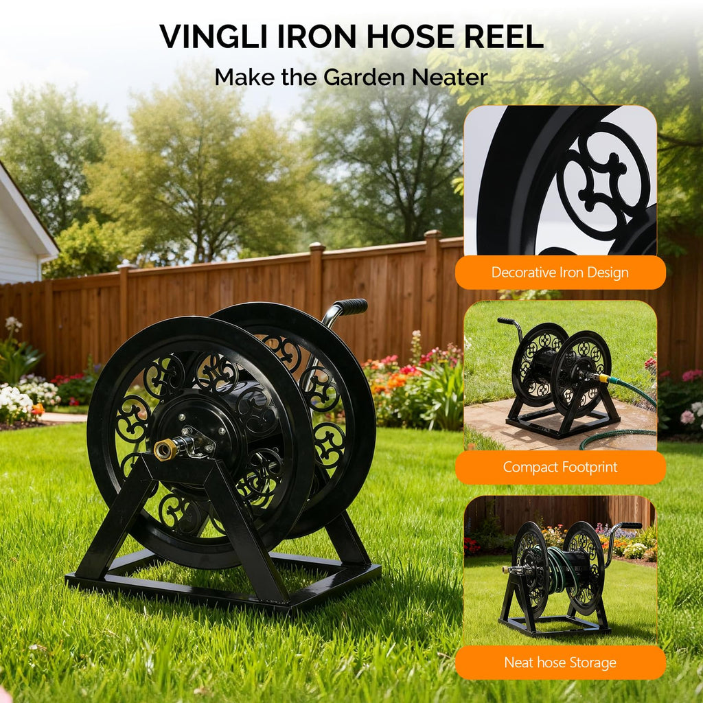 Wall Mount Hose Reel with 108FT Capacity X2247