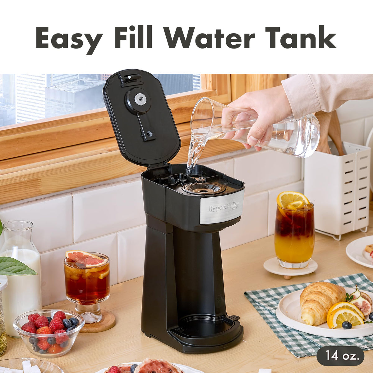 Black Iced Hot Coffee Maker W297