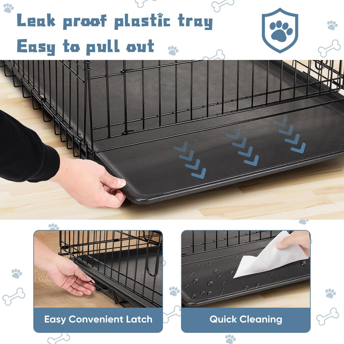 48 Inch Foldable Dog Crate H172
