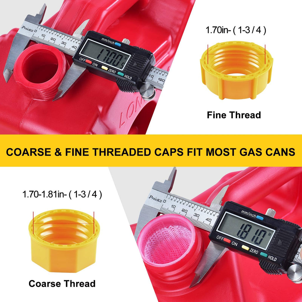 Gas Can Spout Replacement Kits 3 Pack Yellow S6425