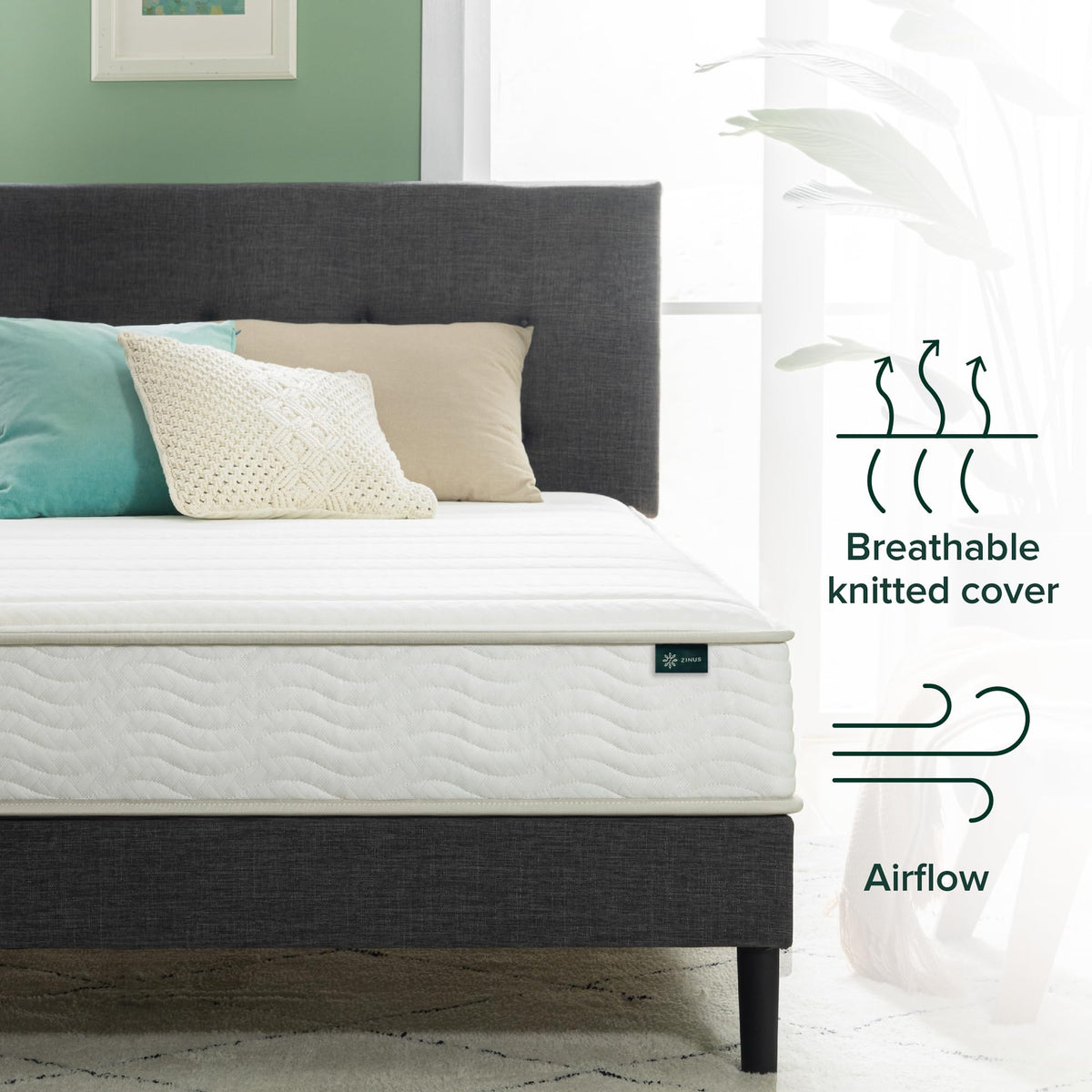 8 Inch Full Foam and Spring Hybrid Mattress D41109