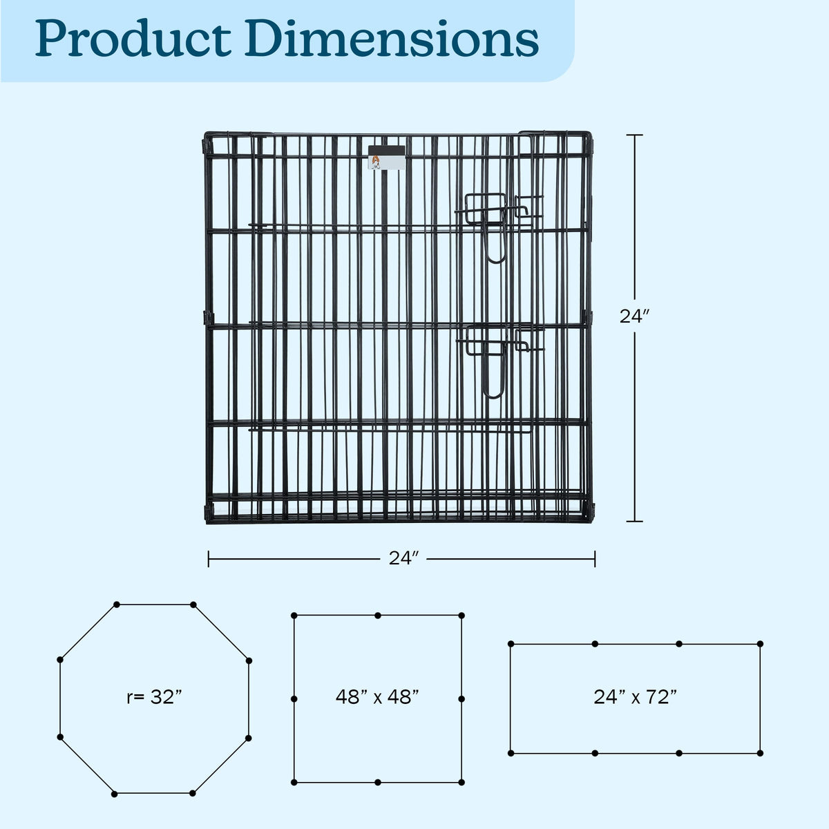24" Exercise Playpen with Gate V60322