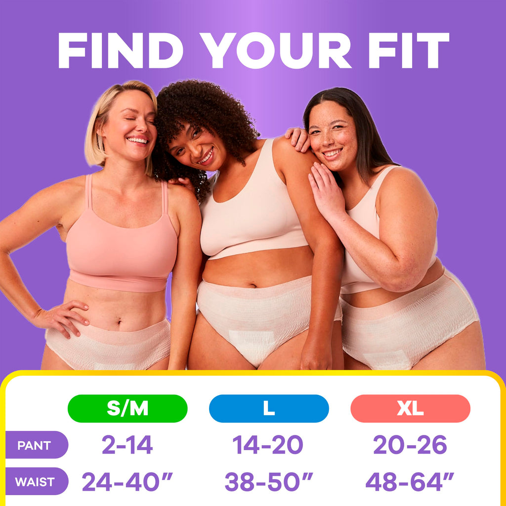 Adult Diapers for Women Size L 56 Count N9825
