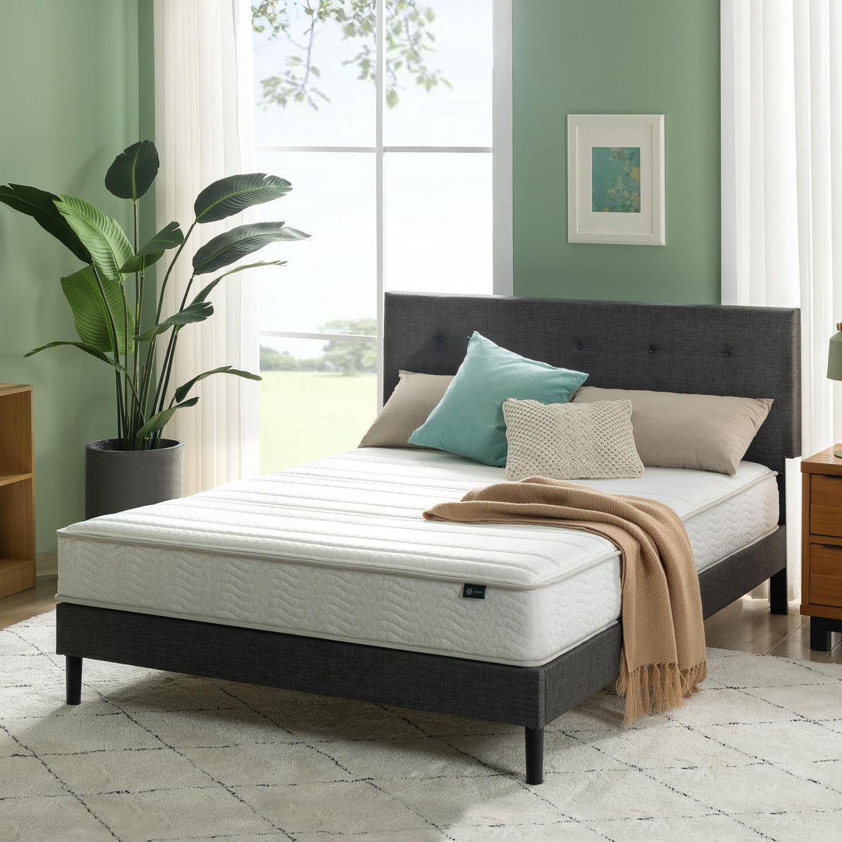 8 Inch Full Foam and Spring Hybrid Mattress D41109