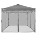 Gazebo Replacement Mosquito Netting 10 x 10ft Grey X810361