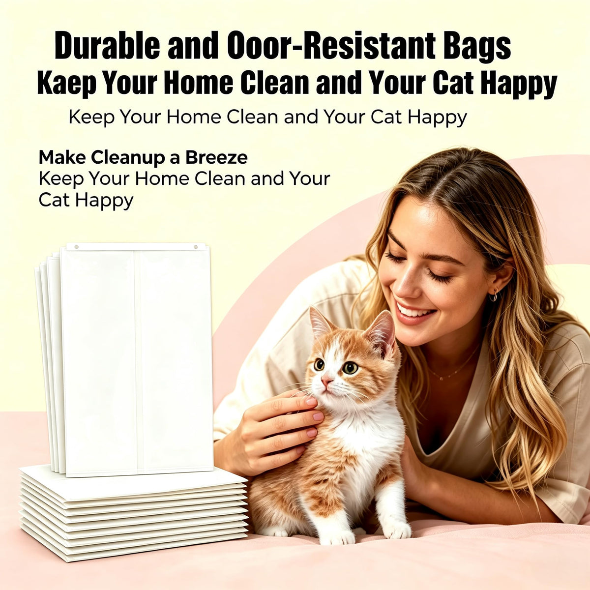 100 Pcs Cat Litter Box Liners V87039
