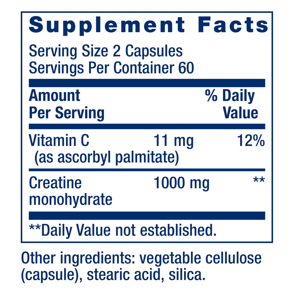 Creatine Monohydrate 120 Capsules S3361
