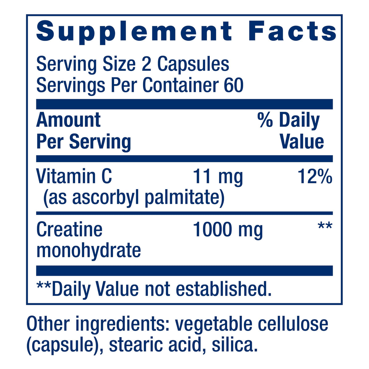 Creatine Monohydrate 120 Capsules S3361