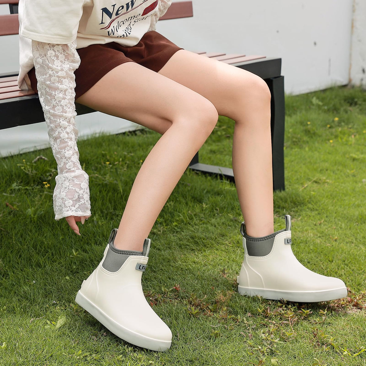 Waterproof Ankle Rain Boots H62746