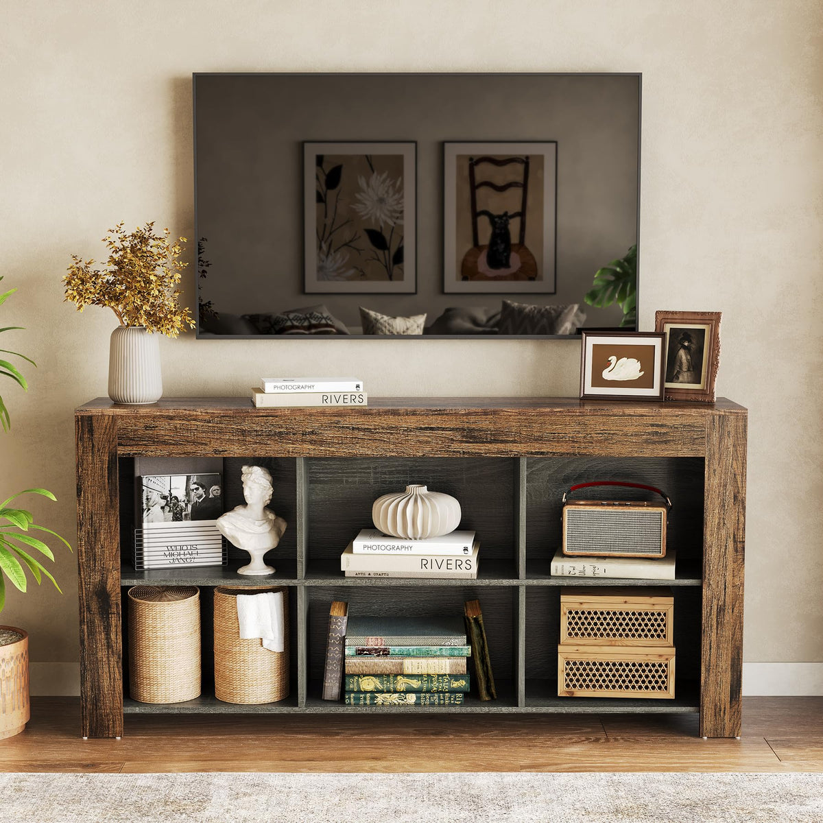 63-Inch TV Stand with Storage Q88494