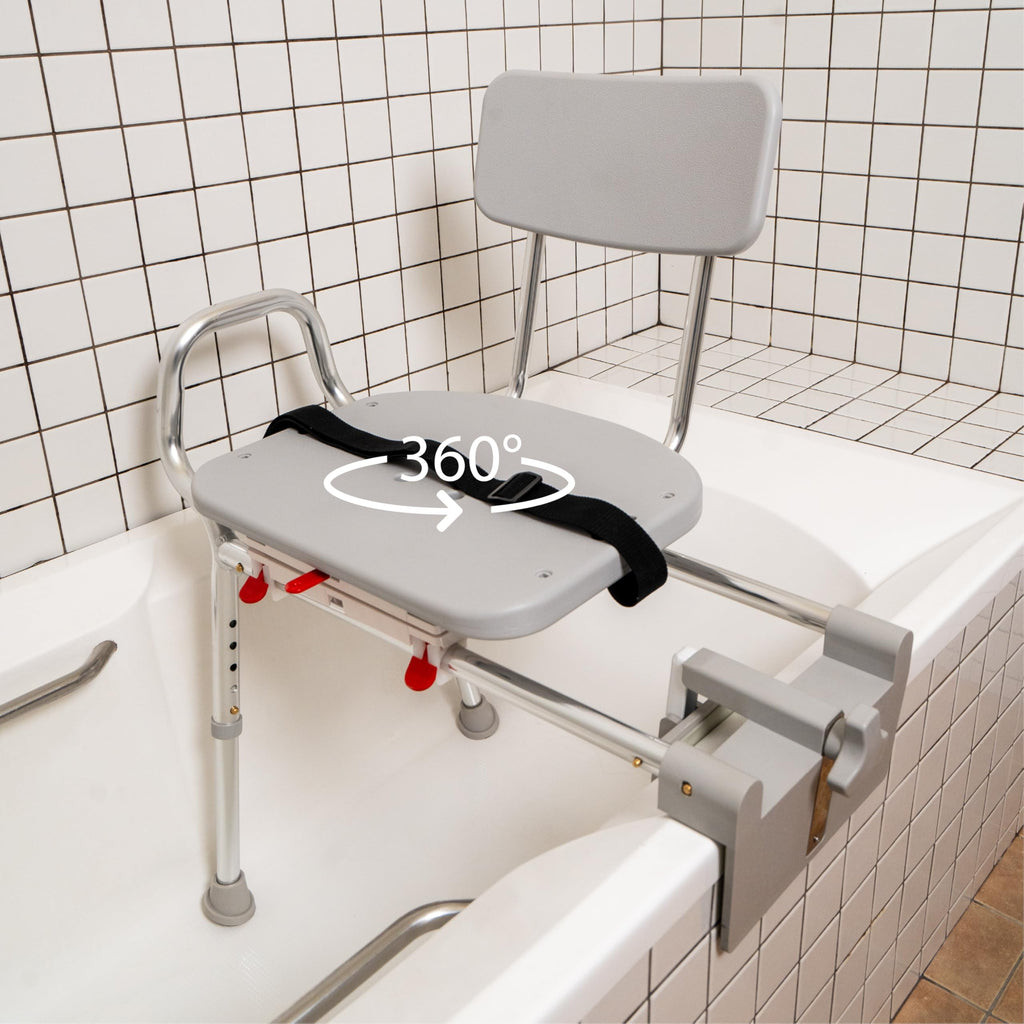 Sliding Tub Transfer Bench with Swivel Seat P91075