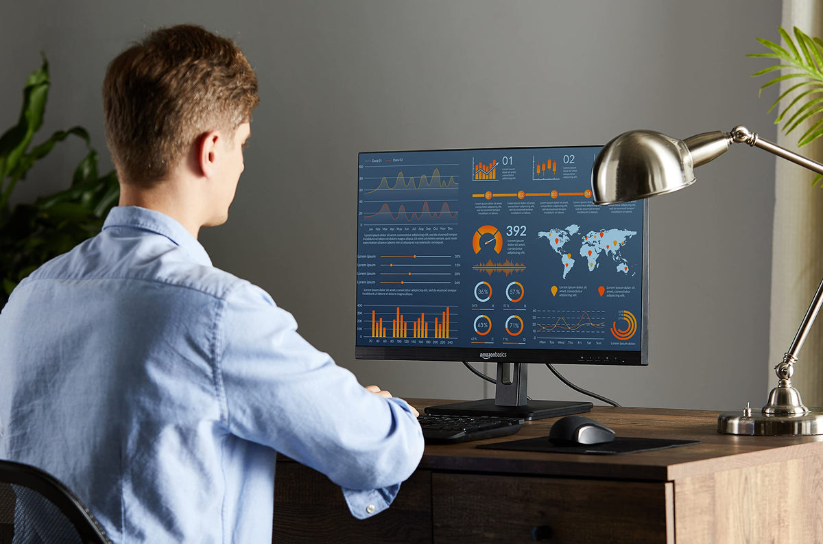 27 in IPS Monitor, Full HD 1080P, 75 Hz, Black W73918