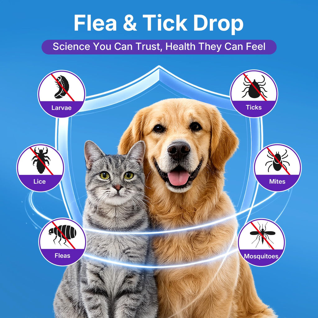 Oral Flea & Tick Support Drops for Dogs & Cats 60ml F2756