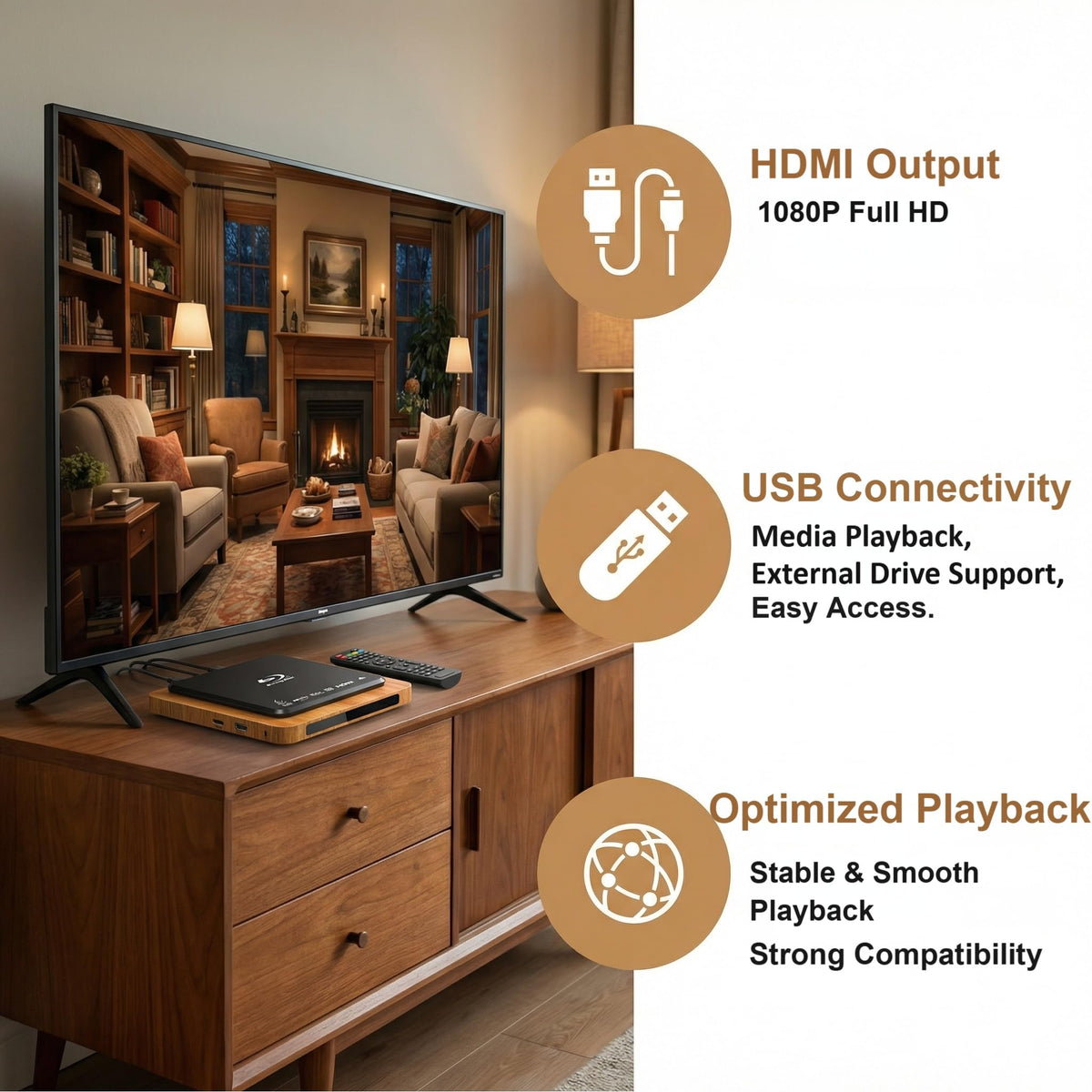 1080P Full HD Blu-ray Player Y27702