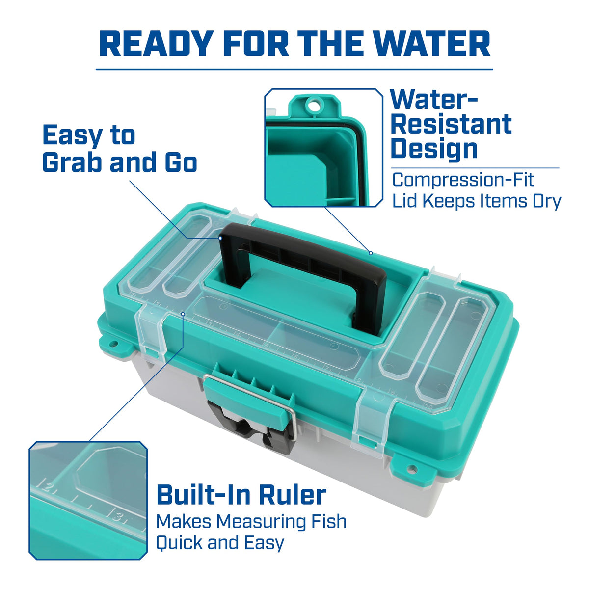 13" Tackle Box with Lift Out Tray Q216636