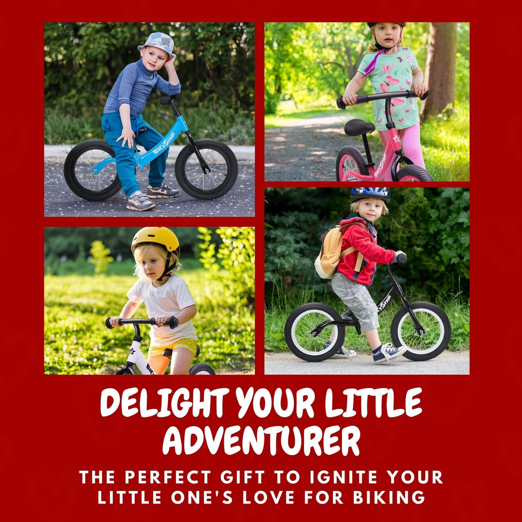 14 Inch Balance Bike with Rubber Air Tires G36662