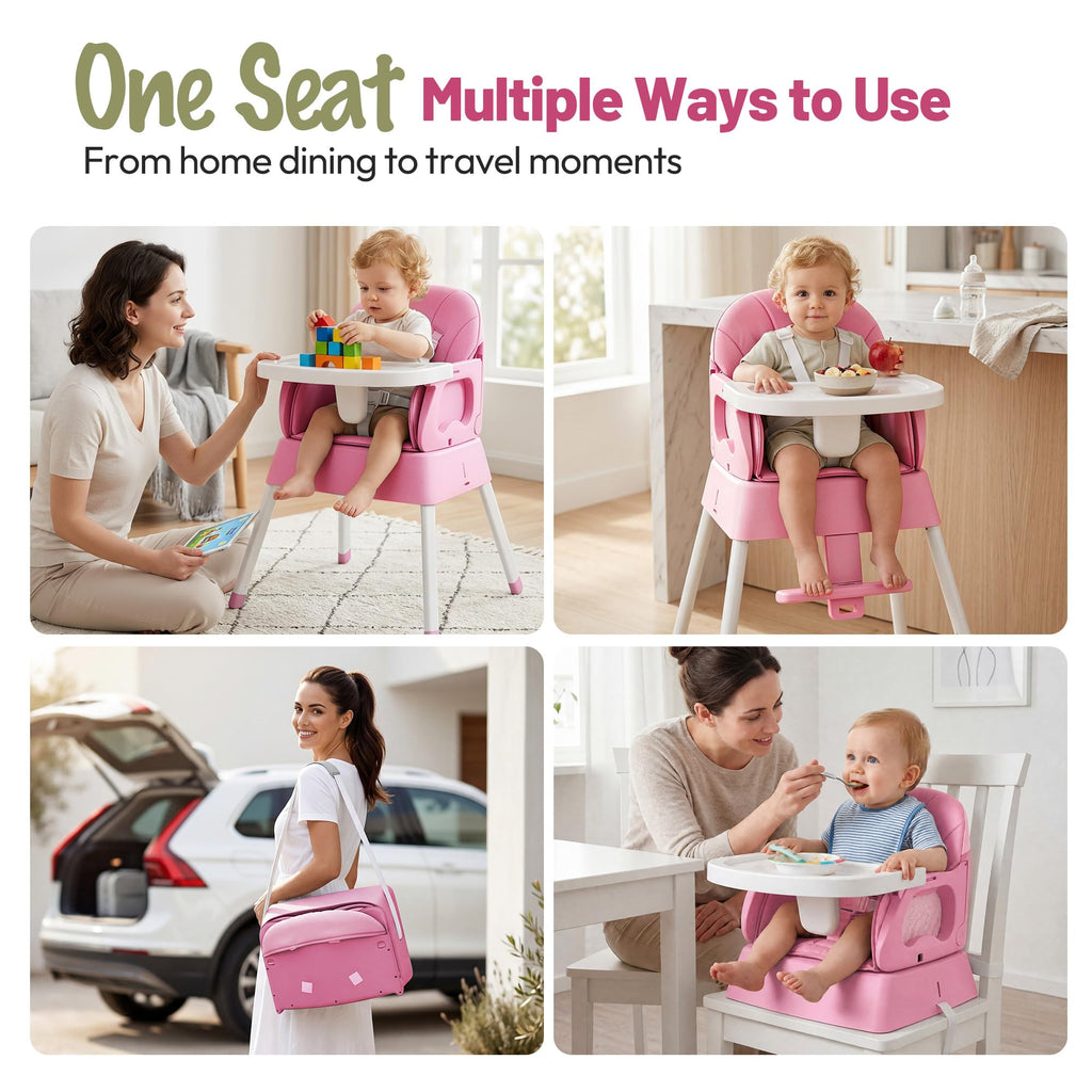 5 in 1 Foldable Baby High Chair O2789