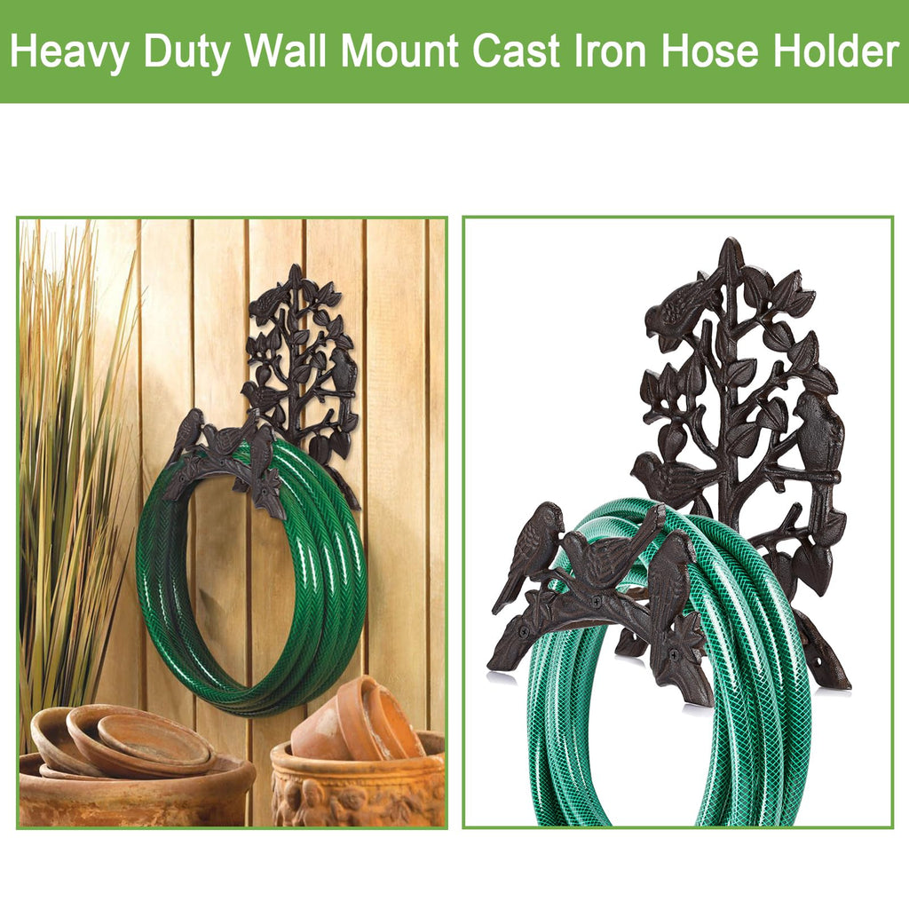 Cast Iron Wall Mount Garden Hose Holder W8349