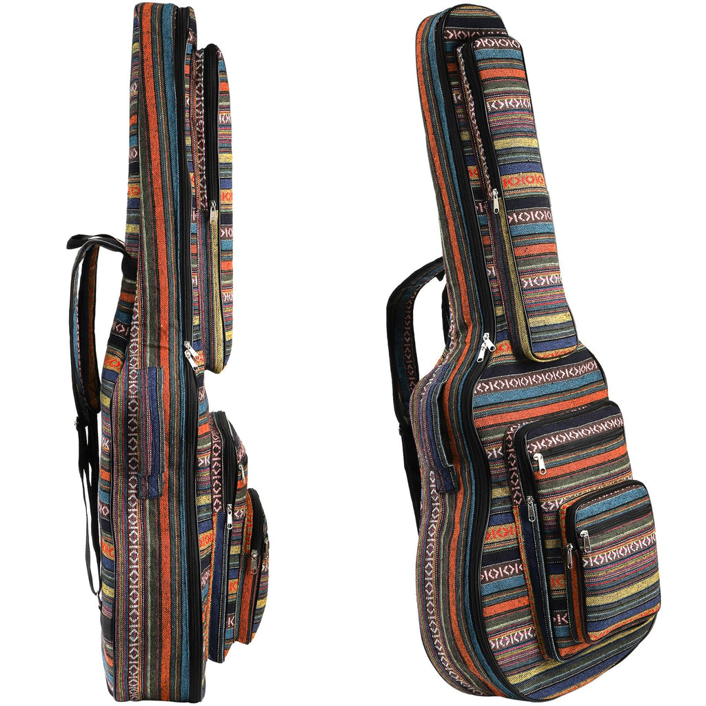 43 Inch Acoustic Guitar Gig Bag with Backpack Strap and 5 Pockets F518
