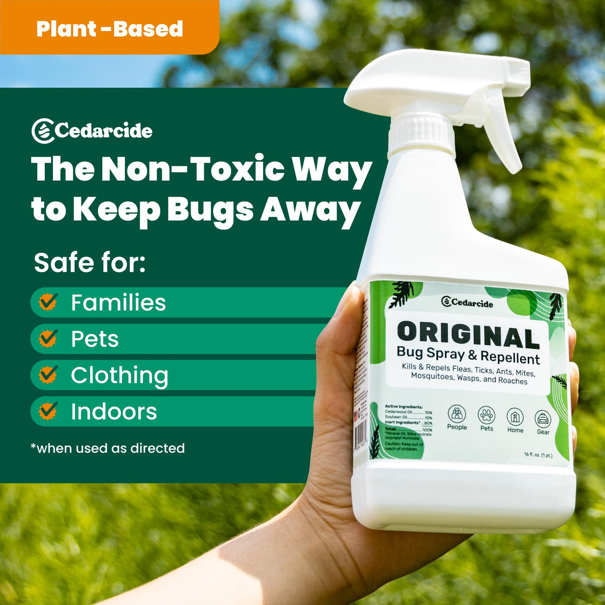Cedar Oil Bug Spray 32oz S9144