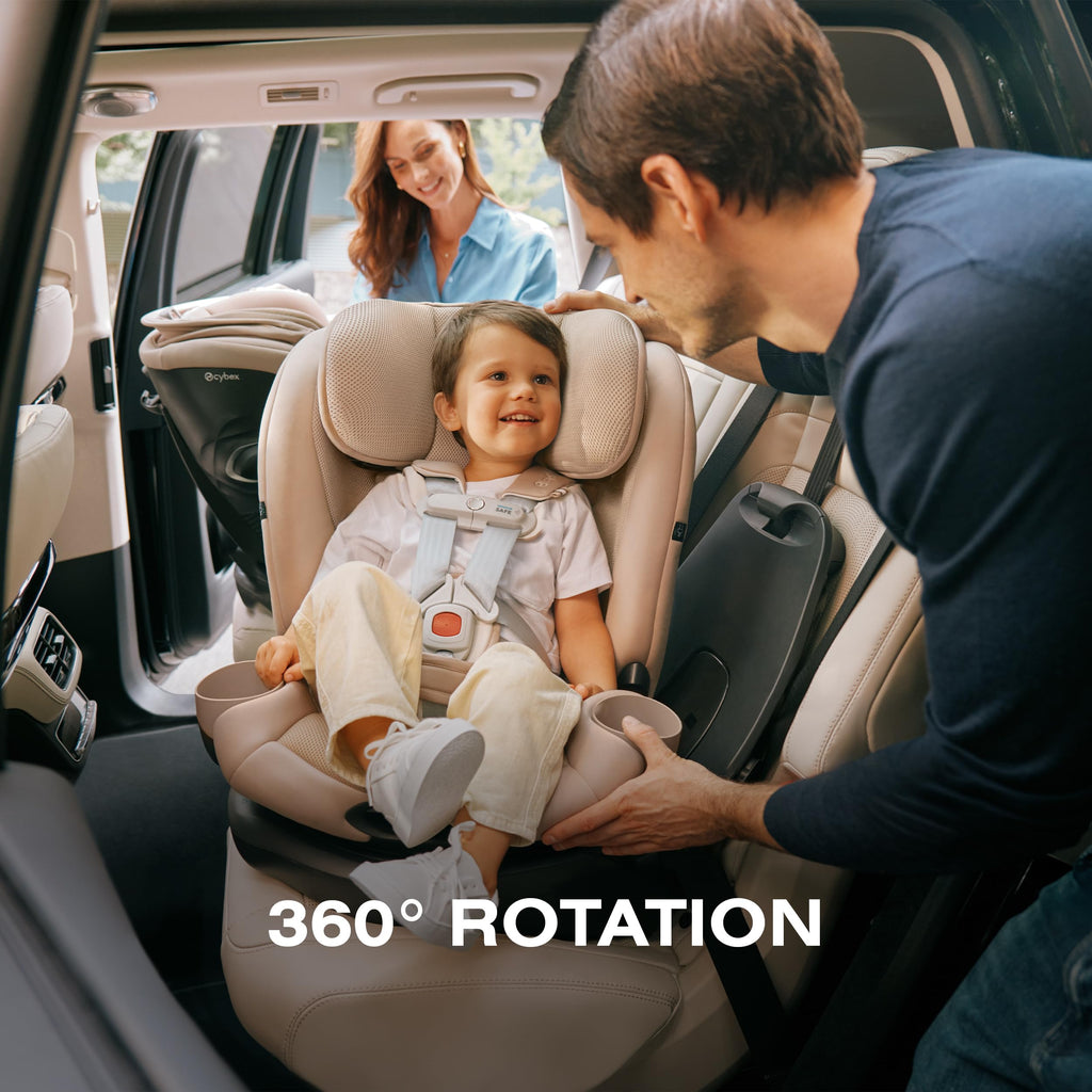 Rotating All-in-One Convertible Car Seat, Almond Beige O601917