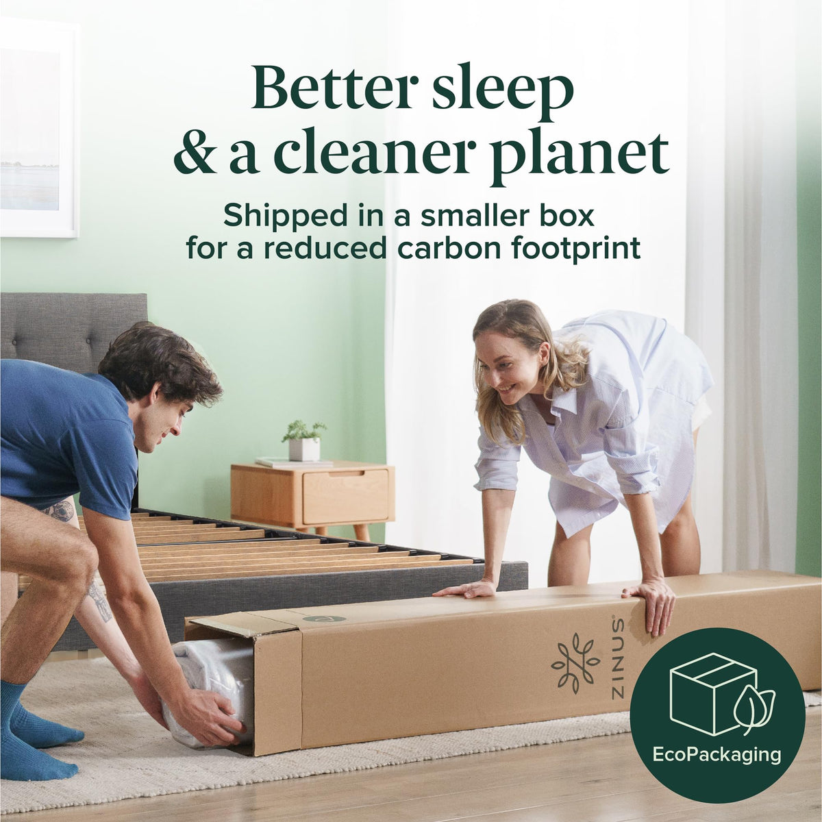 8 Inch Full Foam and Spring Hybrid Mattress D41109