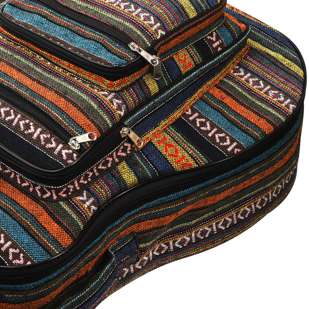 43 Inch Acoustic Guitar Gig Bag with Backpack Strap and 5 Pockets F518