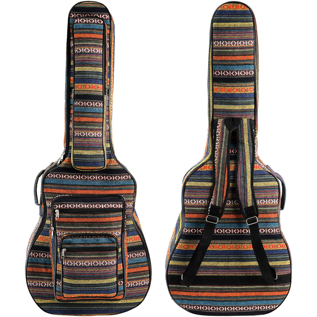 43 Inch Acoustic Guitar Gig Bag with Backpack Strap and 5 Pockets F518