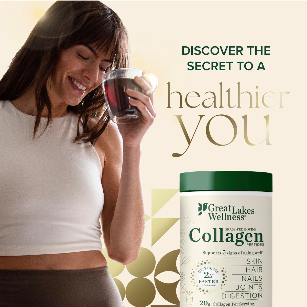 Collagen Peptides Powder, Chocolate, 10 oz J786