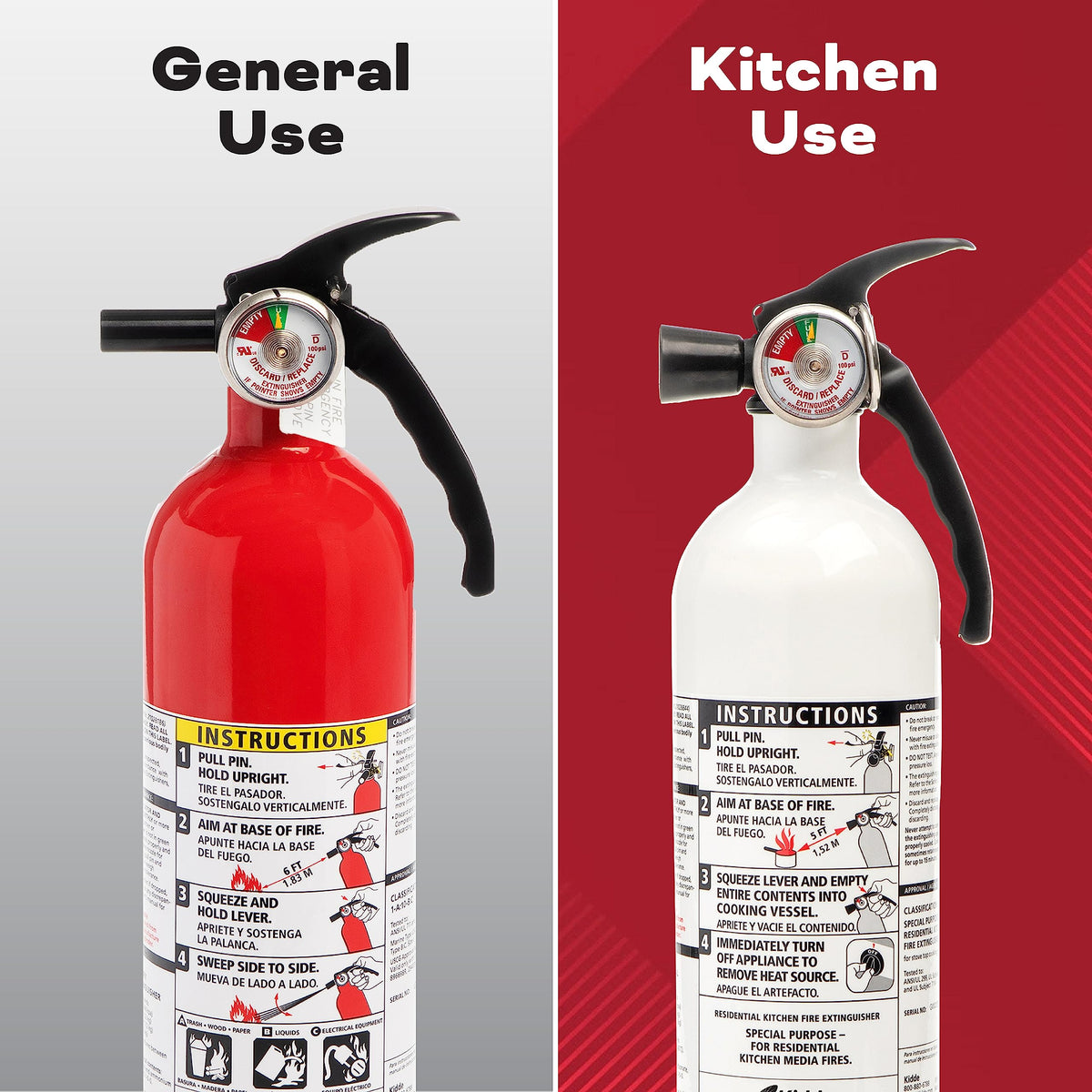 Kitchen + Home Fire Extinguisher Set F73426